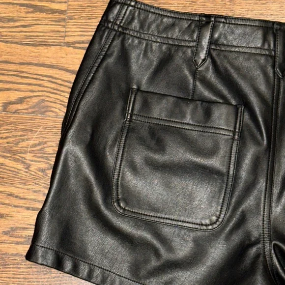 Anthropologie Vegan Leather Cargo Pants - Picture 9 of 13